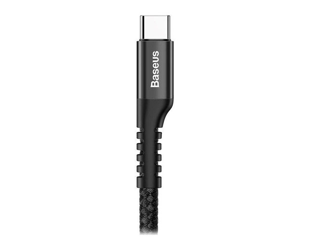 USB-кабель Baseus Fish Eye Spring Cable (USB Type C, черный, 1 м)