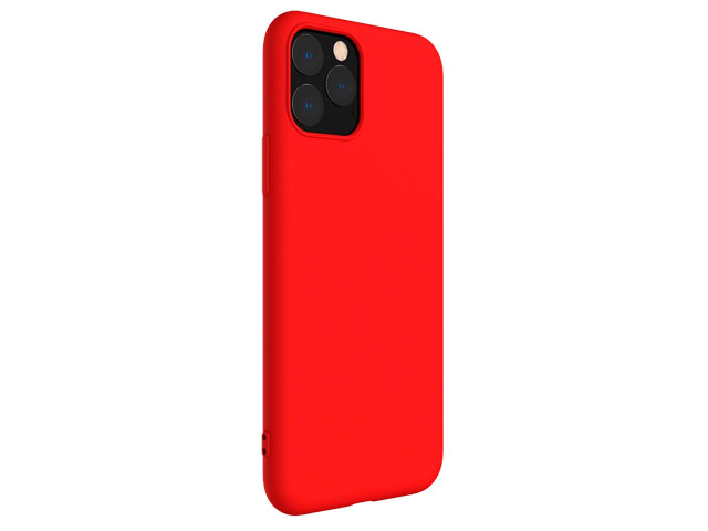 Чехол Yotrix SoftCase для Apple iPhone 11 pro (красный, гелевый)
