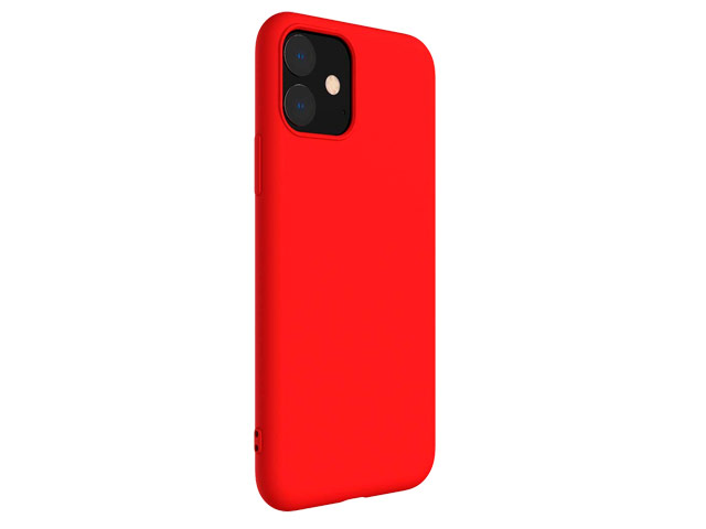 Чехол Yotrix SoftCase для Apple iPhone 11 (красный, гелевый)