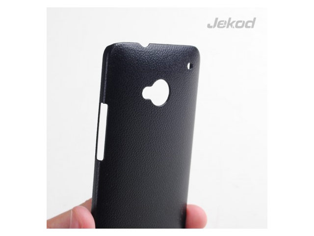 Чехол Jekod Leather Shield case для HTC One 801e (HTC M7) (черный, кожанный)