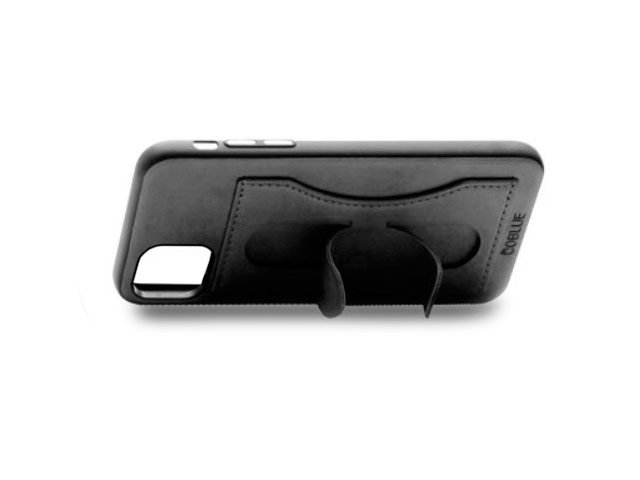 Чехол Coblue Creative Case для Apple iPhone 11 pro (черный, кожаный)