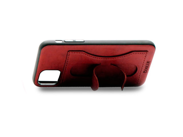 Чехол Coblue Creative Case для Apple iPhone 11 pro (красный, кожаный)