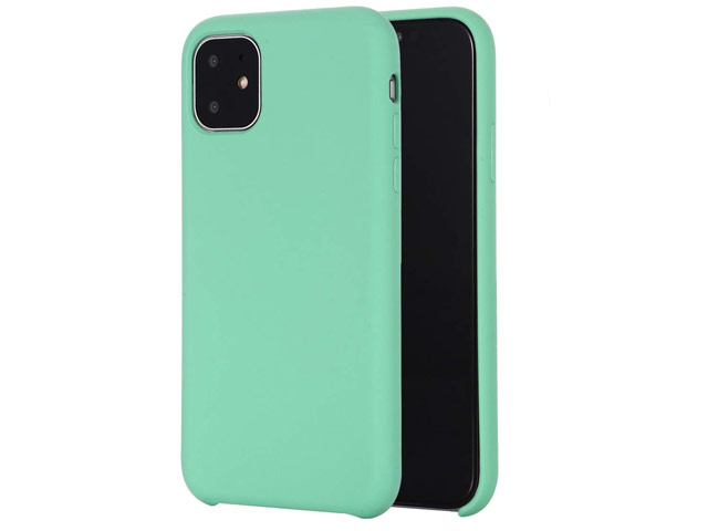 Чехол Yotrix LiquidSilicone для Apple iPhone 11 (бирюзовый, гелевый)