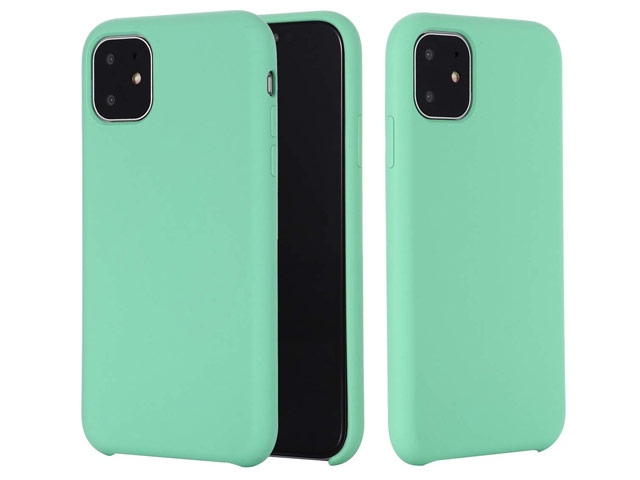 Чехол Yotrix LiquidSilicone для Apple iPhone 11 (бирюзовый, гелевый)