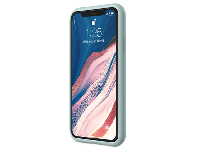 Чехол Yotrix LiquidSilicone для Apple iPhone 11 (светло-бирюзовый, гелевый)