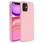 Чехол Yotrix LiquidSilicone для Apple iPhone 11 (светло-розовый, гелевый)