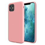 Чехол Yotrix LiquidSilicone для Apple iPhone 11 (розовый, гелевый)