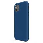 Чехол Yotrix LiquidSilicone для Apple iPhone 11 (синий, гелевый)