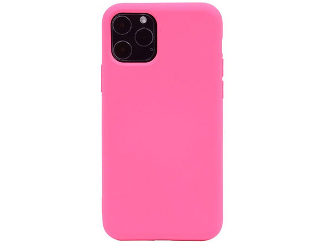 Чехол Yotrix LiquidSilicone для Apple iPhone 11 pro (розовый, гелевый)