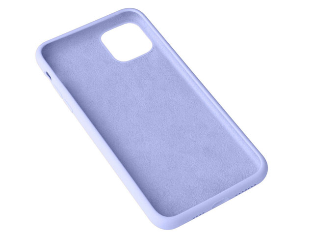 Чехол Yotrix LiquidSilicone для Apple iPhone 11 pro max (голубой, гелевый)