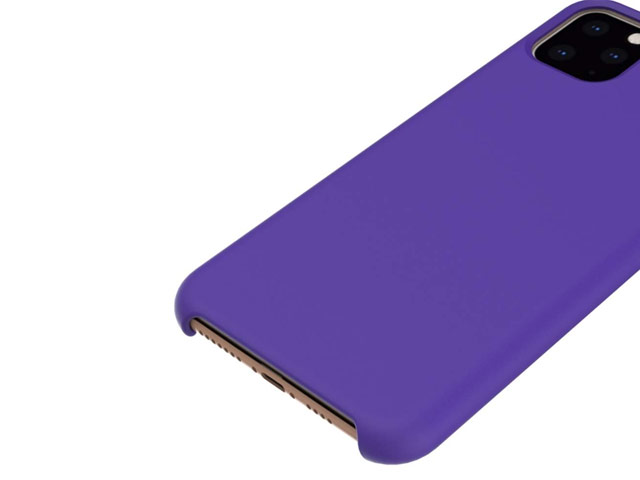 Чехол Yotrix LiquidSilicone для Apple iPhone 11 pro max (фиолетовый, гелевый)