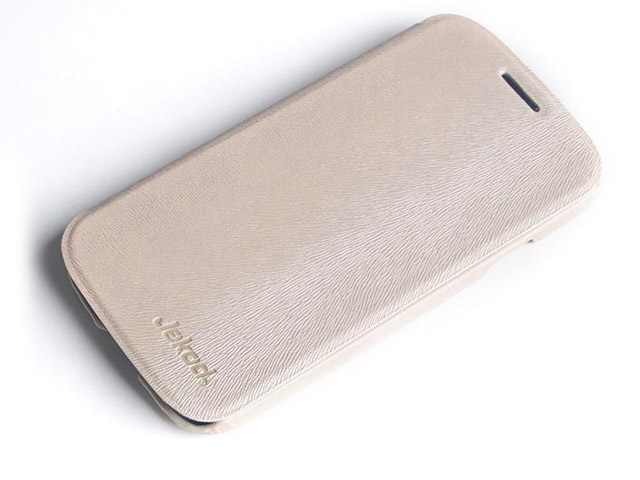 Чехол Jekod Diamond case для Samsung Galaxy S4 i9500 (белый, кожанный)