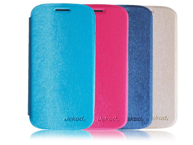 Чехол Jekod Diamond case для Samsung Galaxy S4 i9500 (белый, кожанный)