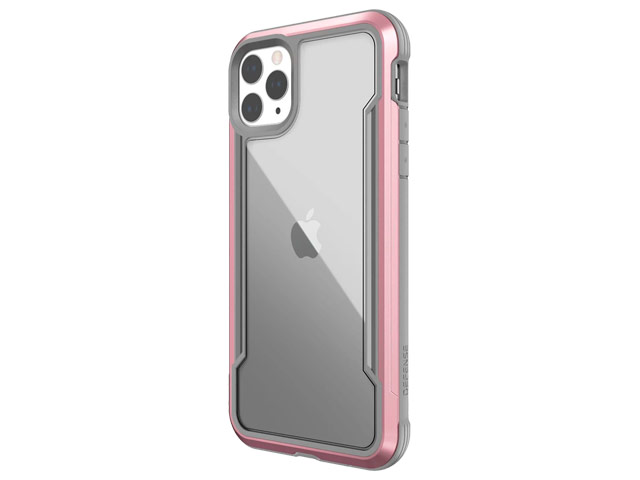 Чехол X-doria Defense Shield для Apple iPhone 11 pro max (розовый, маталлический)