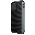 Чехол X-doria Defense Lux для Apple iPhone 11 pro (Black Carbon, маталлический)