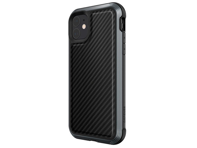 Чехол X-doria Defense Lux для Apple iPhone 11 (Black Carbon, маталлический)