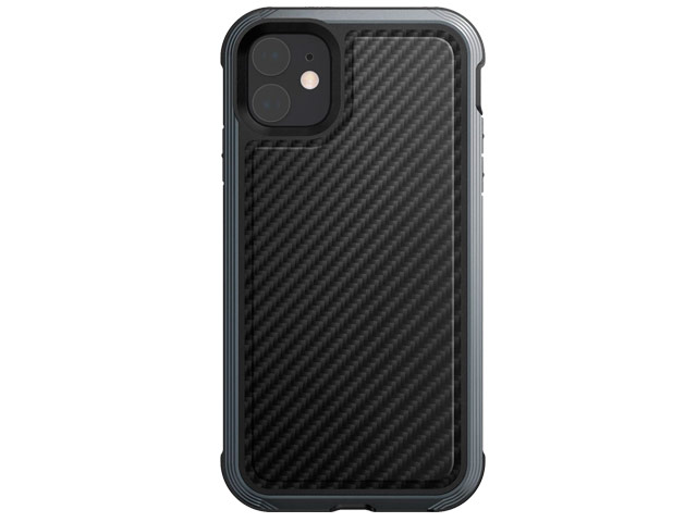 Чехол X-doria Defense Lux для Apple iPhone 11 (Black Carbon, маталлический)