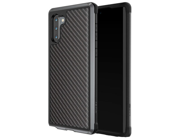 Чехол X-doria Defense Lux для Samsung Galaxy Note 10 (Black Carbon, маталлический)