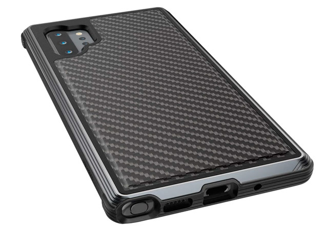 Чехол X-doria Defense Lux для Samsung Galaxy Note 10 plus (Black Carbon, маталлический)