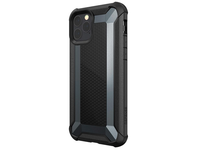 Чехол X-doria Defense Tactical для Apple iPhone 11 pro (черный, маталлический)