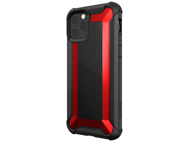 Чехол X-doria Defense Tactical для Apple iPhone 11 pro (красный, маталлический)