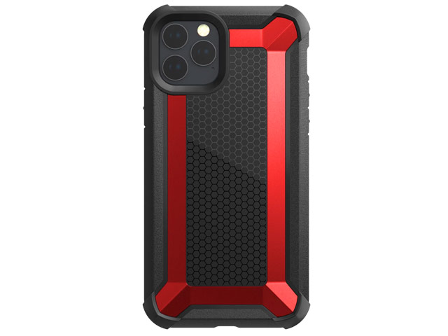 Чехол X-doria Defense Tactical для Apple iPhone 11 pro (красный, маталлический)