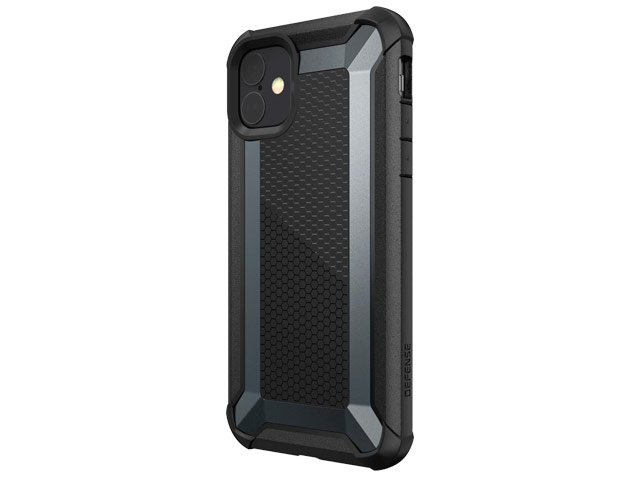 Чехол X-doria Defense Tactical для Apple iPhone 11 (черный, маталлический)