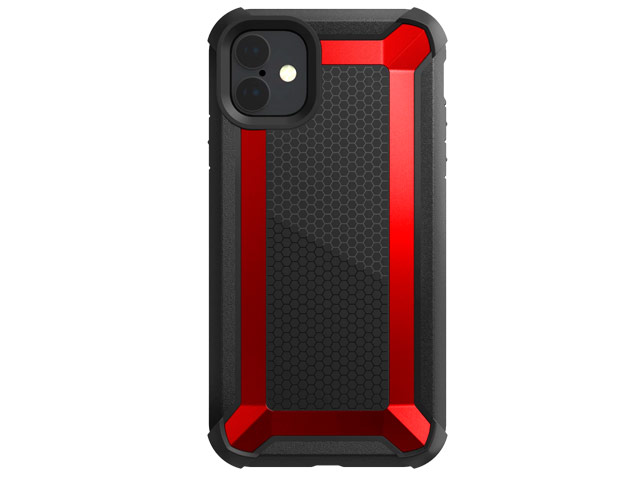 Чехол X-doria Defense Tactical для Apple iPhone 11 (красный, маталлический)