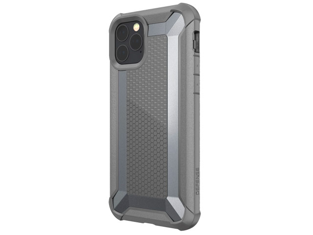 Чехол X-doria Defense Tactical для Apple iPhone 11 pro max (серый, маталлический)