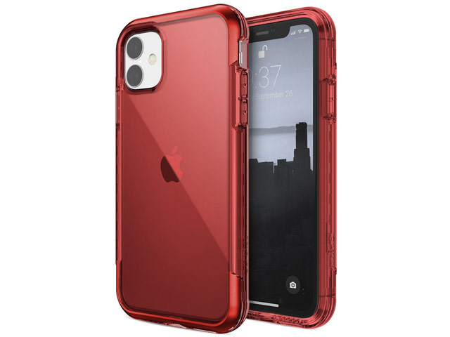 Чехол X-doria Defense Air для Apple iPhone 11 (красный, маталлический)