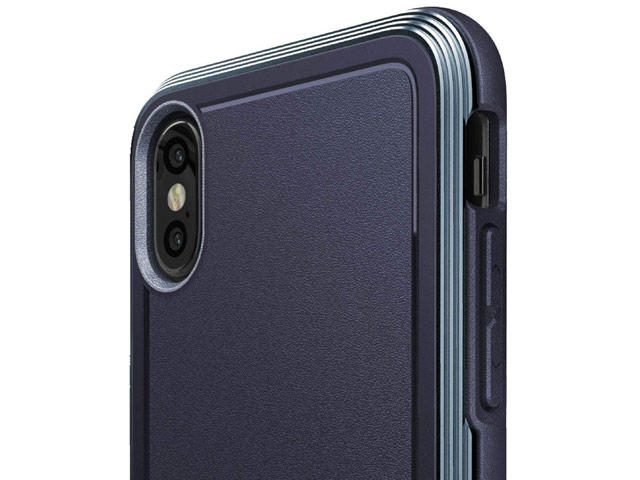 Чехол X-doria Defense Ultra для Apple iPhone XS max (синий, маталлический)