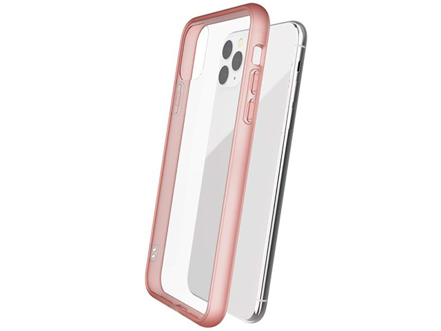 Чехол X-doria Glass Plus для Apple iPhone 11 pro (розовый, гелевый/стеклянный)
