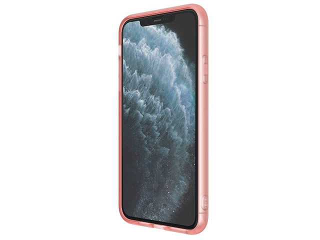 Чехол X-doria Glass Plus для Apple iPhone 11 pro (розовый, гелевый/стеклянный)