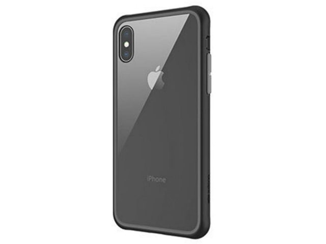 Чехол X-doria Scene Prime для Apple iPhone XS (черный, гелевый/стеклянный)