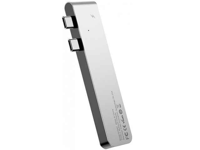 USB-хаб Baseus Thunderbolt C plus Hub универсальный (USB-C, 2 x USB 3.0, USB-C вход x 2, USB-C выход x 2, HDMI, темно-серый)