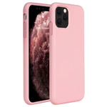 Чехол Yotrix LiquidSilicone для Apple iPhone 11 pro (светло-розовый, гелевый)