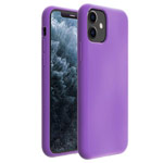 Чехол Yotrix LiquidSilicone для Apple iPhone 11 (сиреневый, гелевый)