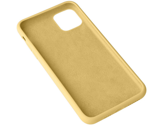 Чехол Yotrix LiquidSilicone для Apple iPhone 11 (желтый, гелевый)