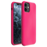 Чехол Yotrix LiquidSilicone для Apple iPhone 11 (малиновый, гелевый)