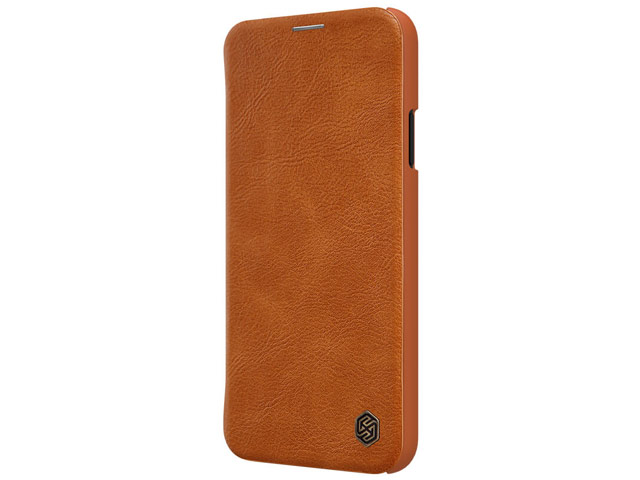 Чехол Nillkin Qin leather case для Apple iPhone 11 pro (коричневый, кожаный)