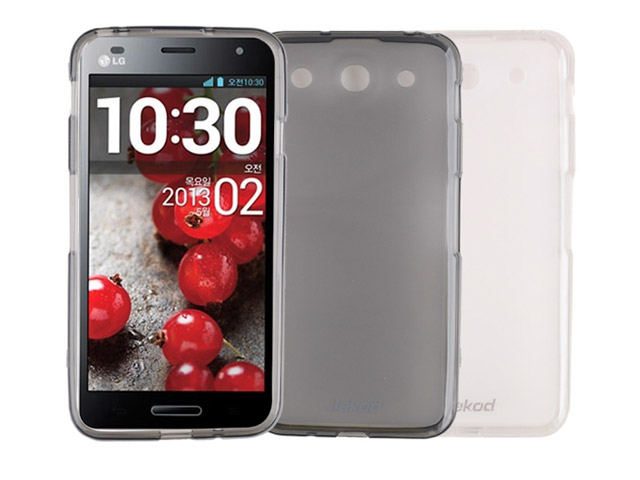 Чехол Jekod Soft case для LG Optimus G Pro E980 (белый, гелевый)