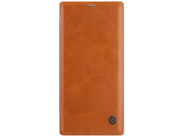 Чехол Nillkin Qin leather case для Samsung Galaxy Note 10 plus (коричневый, кожаный)