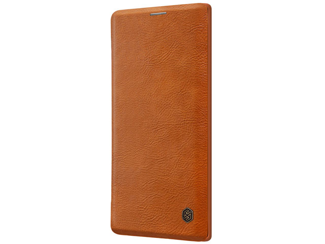 Чехол Nillkin Qin leather case для Samsung Galaxy Note 10 plus (коричневый, кожаный)