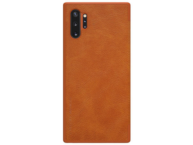 Чехол Nillkin Qin leather case для Samsung Galaxy Note 10 plus (коричневый, кожаный)