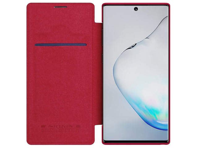 Чехол Nillkin Qin leather case для Samsung Galaxy Note 10 plus (красный, кожаный)