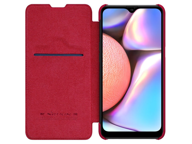 Чехол Nillkin Qin leather case для Samsung Galaxy A10s (красный, кожаный)