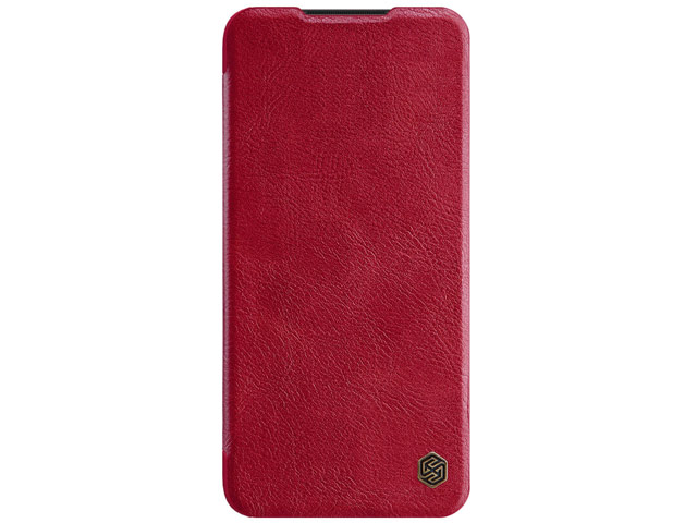Чехол Nillkin Qin leather case для Xiaomi Redmi Note 8 pro (красный, кожаный)