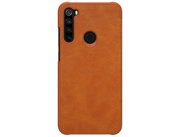 Чехол Nillkin Qin leather case для Xiaomi Redmi Note 8 (коричневый, кожаный)