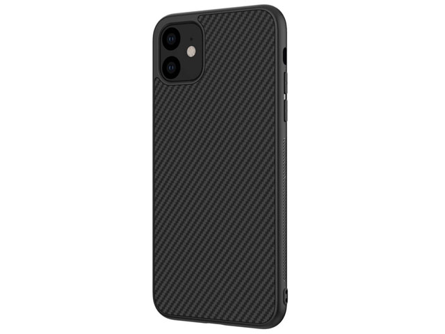 Чехол Nillkin Synthetic fiber для Apple iPhone 11 (черный, карбон)