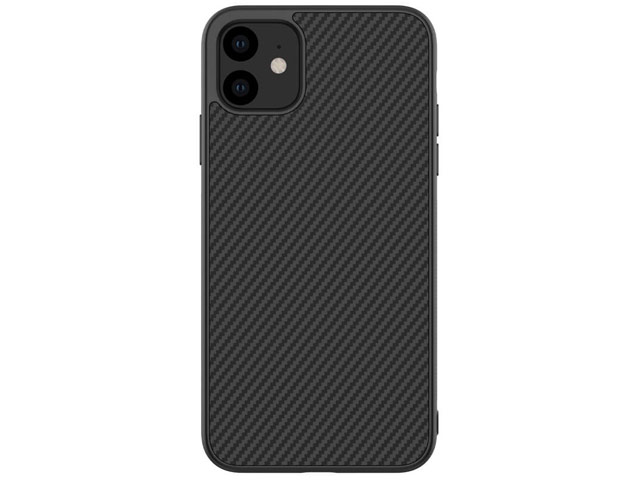 Чехол Nillkin Synthetic fiber для Apple iPhone 11 (черный, карбон)